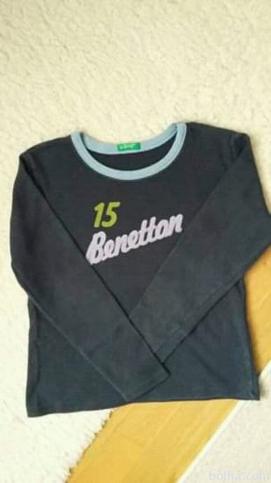 Fantovska majica Benetton z dolgimi rokavi M 130cm 8 let