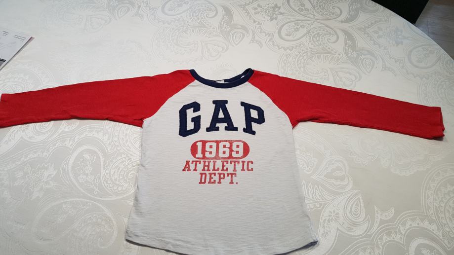 Fantovska majica Baby GAP za 5 let rdeče-bela 1969 Athletic Dept.