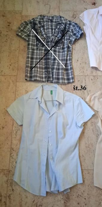 Različne ženske najstniške majice srajce bluze 34 36 in 38 3€