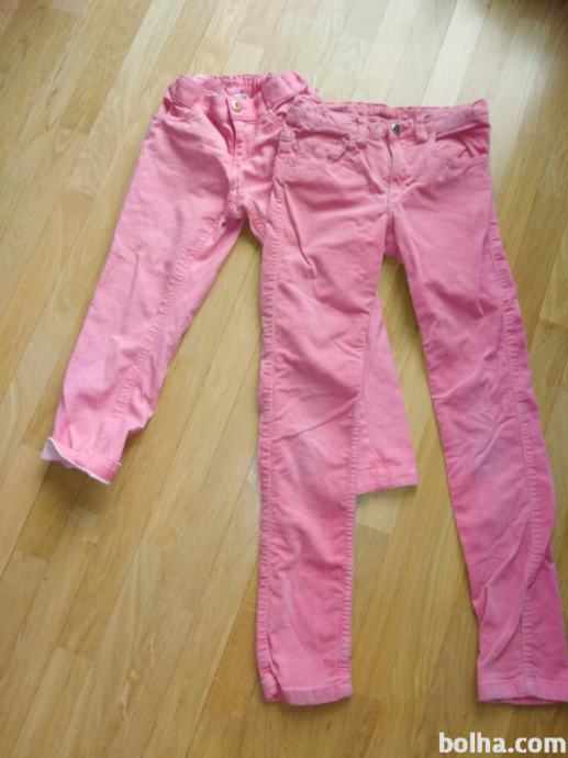 Dekliske hlače St. 128/različne, jeans, žamet