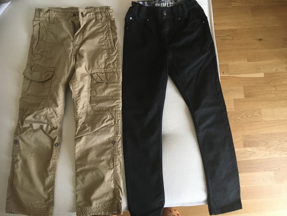 Okaidi, H&M hlače 120 in črne 134