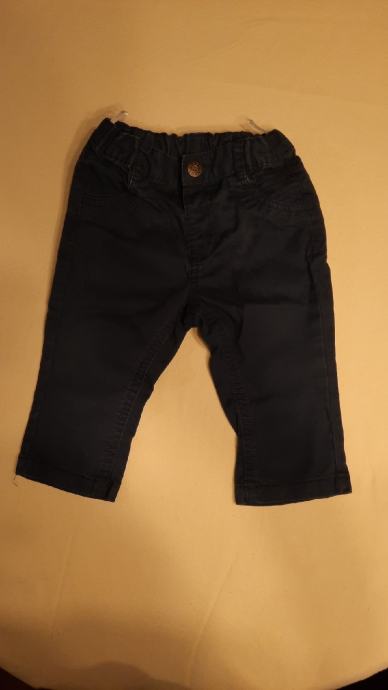 Otroške dolge platnene hlače št. 74, (regulacija z elastiko)