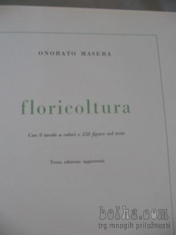 knjiga Onorato Masera floricultura