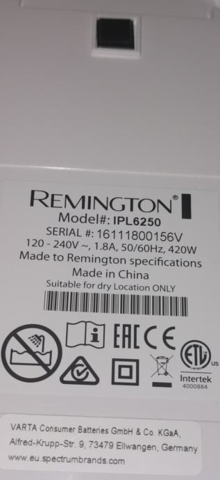 Odstranjevalec dlak Remington IPL 6250