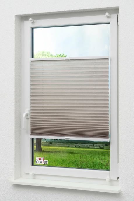 Plise zavesa žaluzija za okno, se odpira v obe smeri 65-80 x130 cm