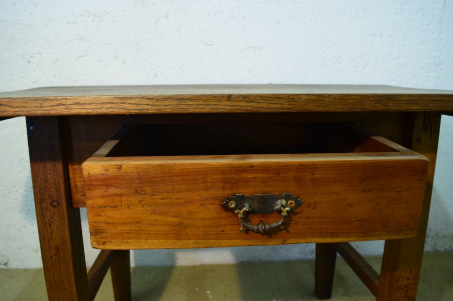 retro vintage miza lesena masivna miza pisarniška pisalna miza