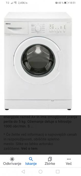 Beko pralni stroj WMB51021UY