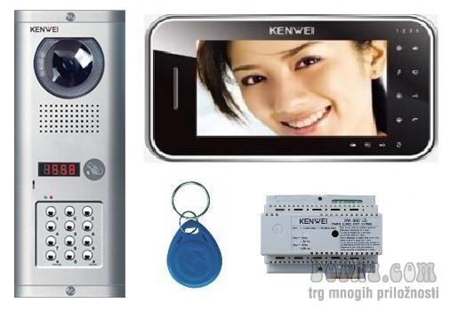 KENWEI - enostanovanjski barvni video domofon - KW-138EAMC+KW-S702C
