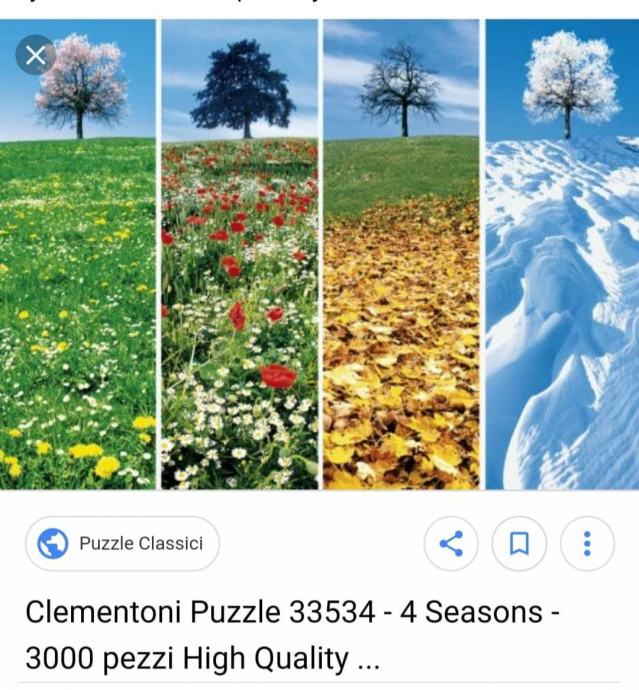 Clementoni puzzle 4 letni časi