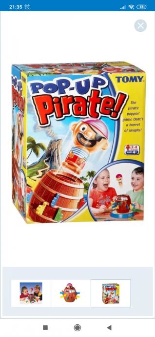 Pirate pop up (pirat v sodu)