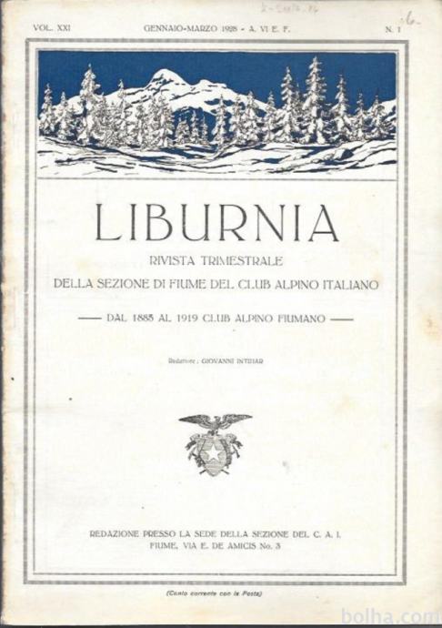 LIBURNIA VOL: XXI 21 GENNAIO-MARZO 1928