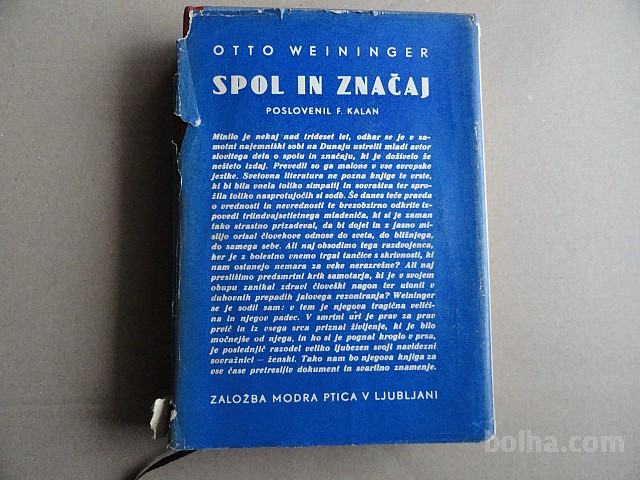 OTTO WEININGER, SPOL IN ZNAČAJ, 1936