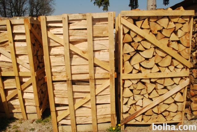 Suha drva bukev na paleti z dostavo 25cm,33cm ,50cm