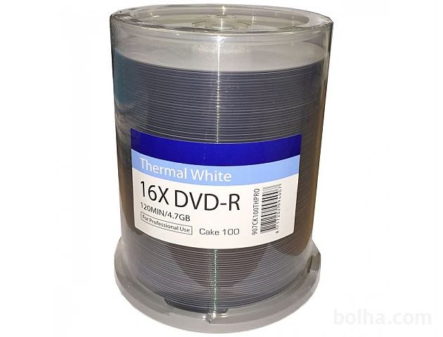 Traxdata PRO DVD-R 16x 4.7GB FS Thermal White Printable 100