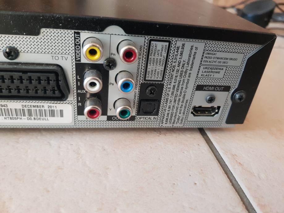 LG HT806 dvd home cinema