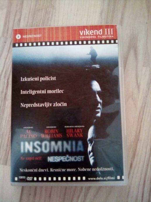 DVD film Insomnia