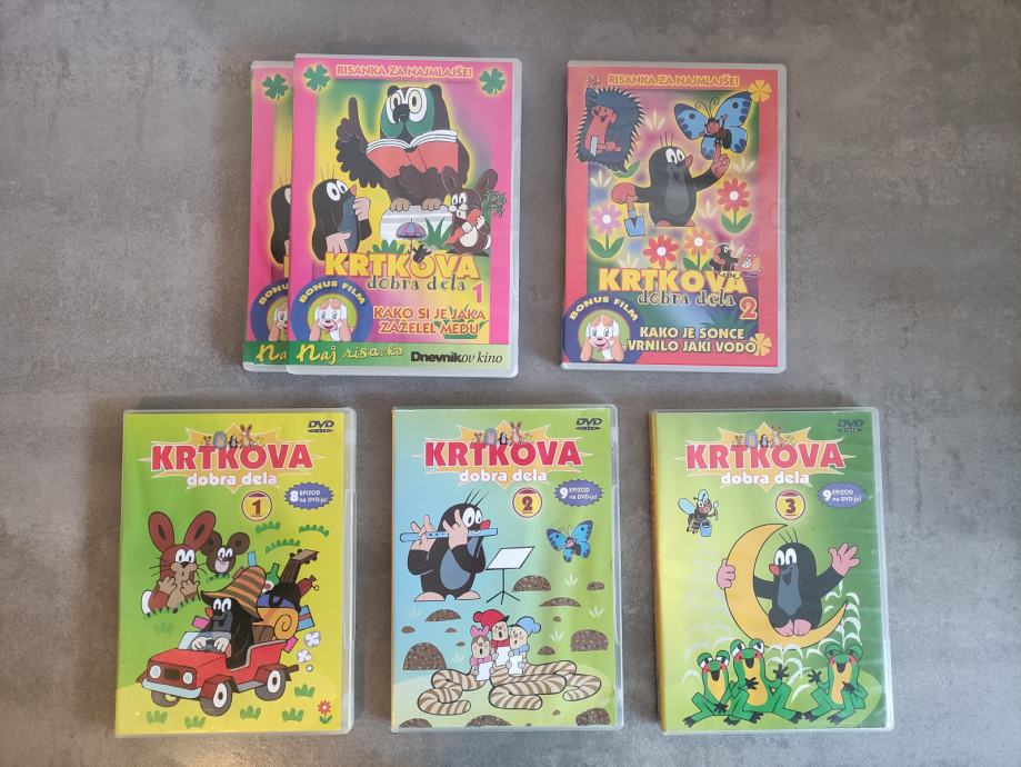 Originalne DVD risanke iz kolekcije KRTKOVA DOBRA DELA