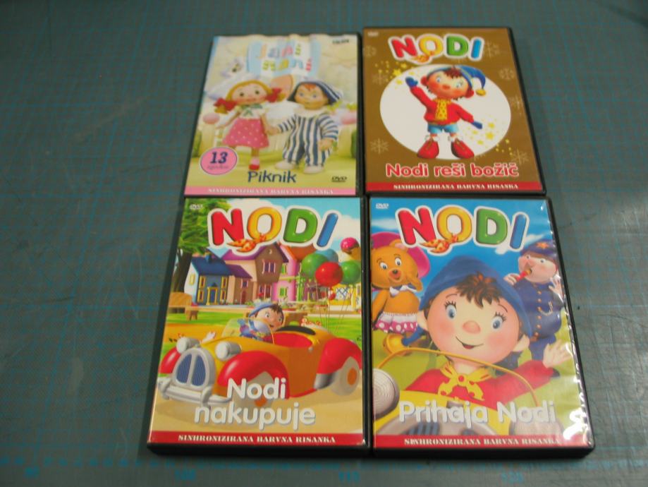 Prihaja Nodi, sinhronizirane risanke za otroke, 8 DVD-jev + slikanica