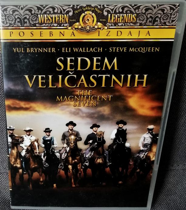 Sedem veličastnih (Magnificent Seven, 1960), DVD, kultni vestern