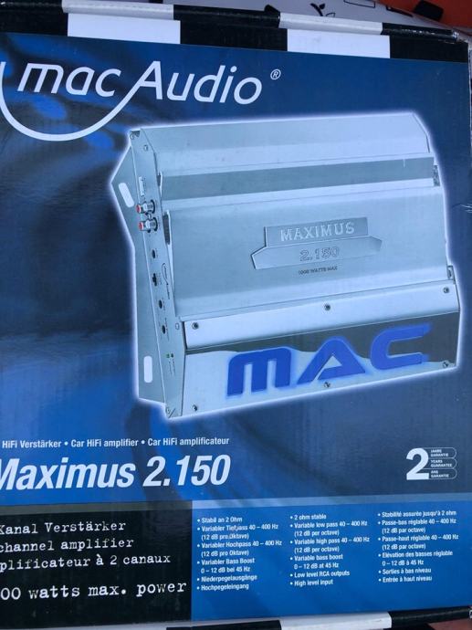 Ojačevalec Mac Audio Maximus .2.150