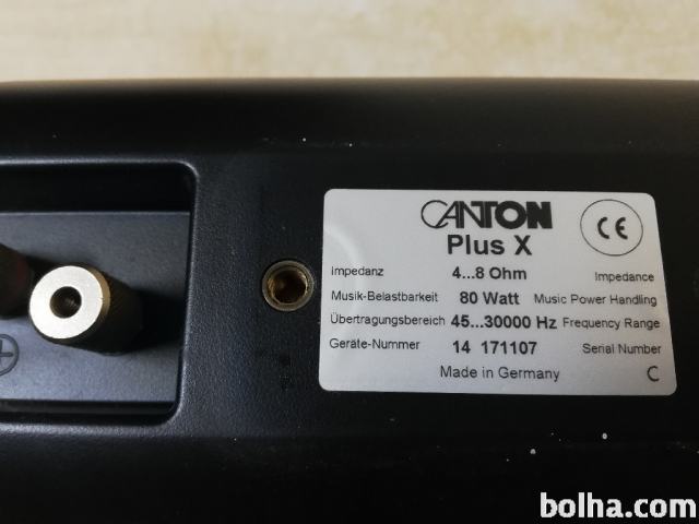 CANTON PLUS X, dvosistemski zvočniki, 80 W