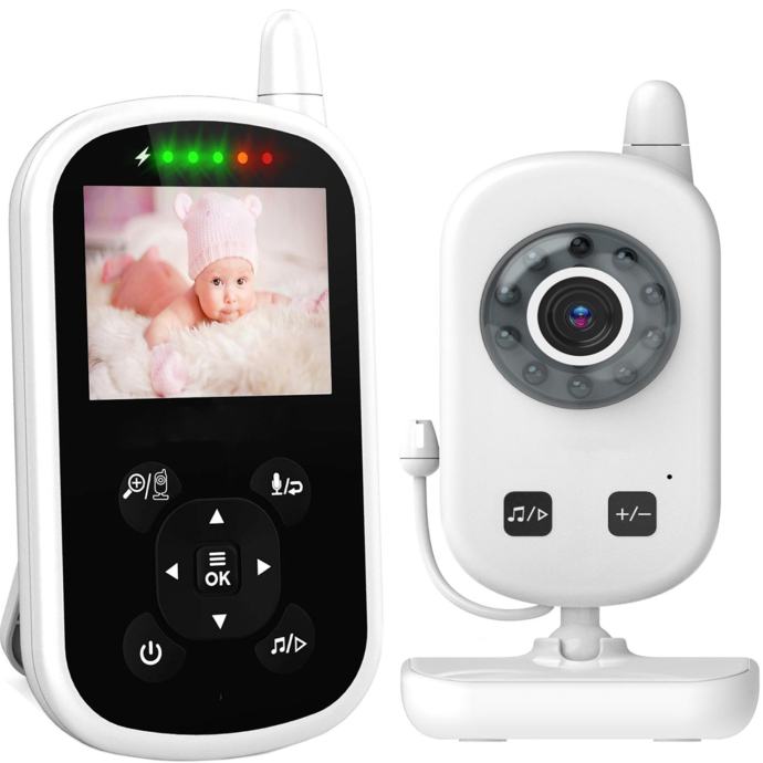 Otroška varuška z nočno video kamero in 2.4″ LCD do 300m baby monitor