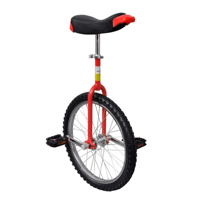 Rdeč prilagodljiv monocikel 20 Inch