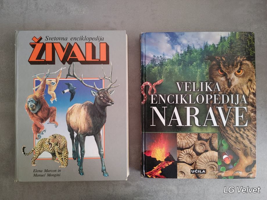 Knjigi Svetovna enciklopedija živali in Velika enciklopedija narava