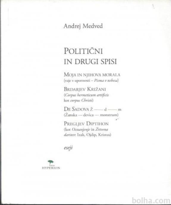 Politični in drugi spisi : eseji / Andrej Medved