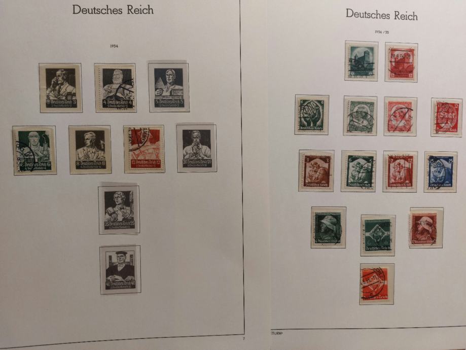 ALBUM ZA ZNAMKE : NEMŠKI RAJH 1933-1945 A2