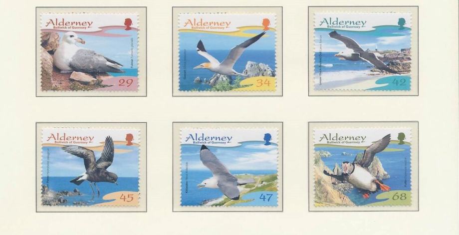 Alderney 2006 fauna morske ptice serija MNH**