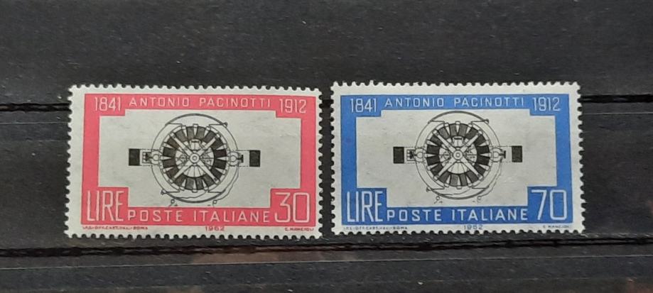 Antonio Pacinotti - Italija 1962 -Mi 1120/1121 -serija, čiste (Rafl01)