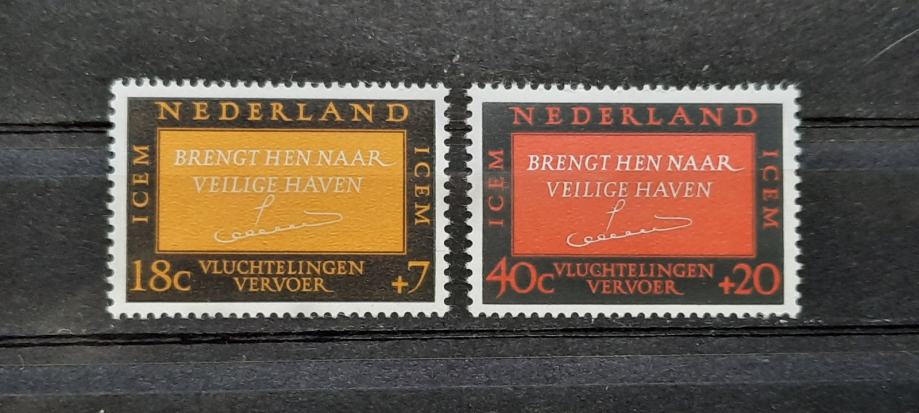 begunci - Nizozemska 1966 - Mi 856/857 - serija, čiste (Rafl01)