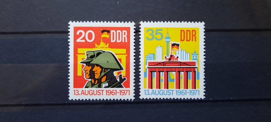 Berlinski zid - DDR 1971 - Mi 1691/1692 - serija, čiste (Rafl01)
