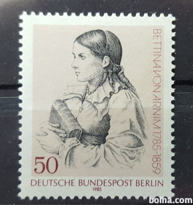 Bettina von Arnim - Nemčija Berlin 1985 -Mi 730 -čista znamka (Rafl01)