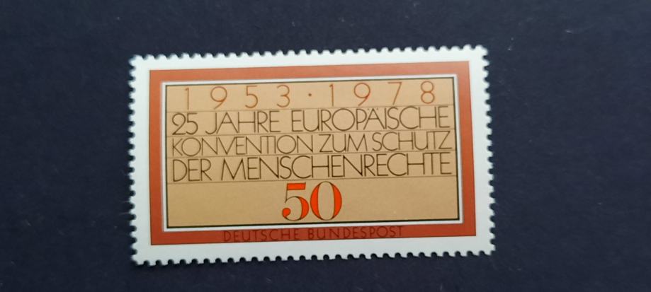 človekove pravice - Nemčija 1978 - Mi 979 - čista znamka (Rafl01)