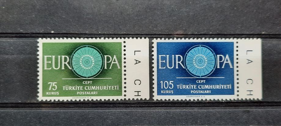 Evropa, CEPT - Turčija 1960 - Mi 1774/1775 - serija, čiste (Rafl01)