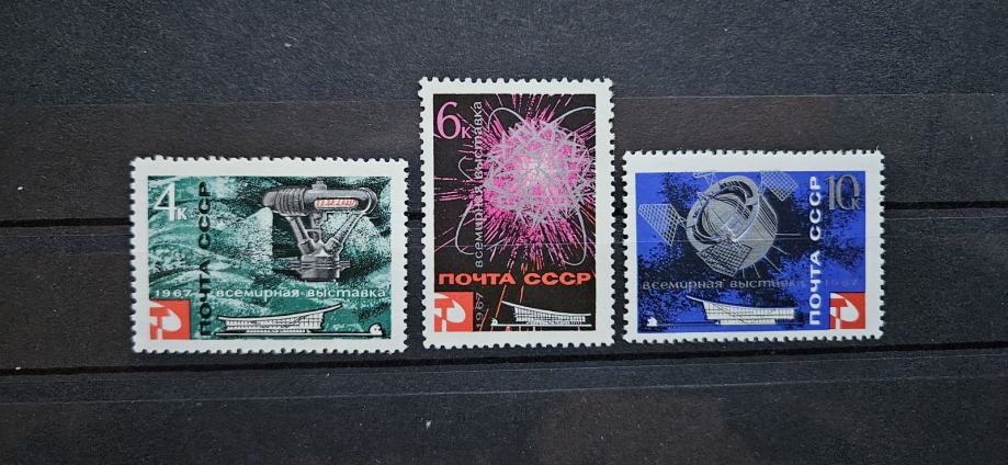 EXPO 67 - Rusija 1967 - Mi 3318/3320 - serija, čiste (Rafl01)