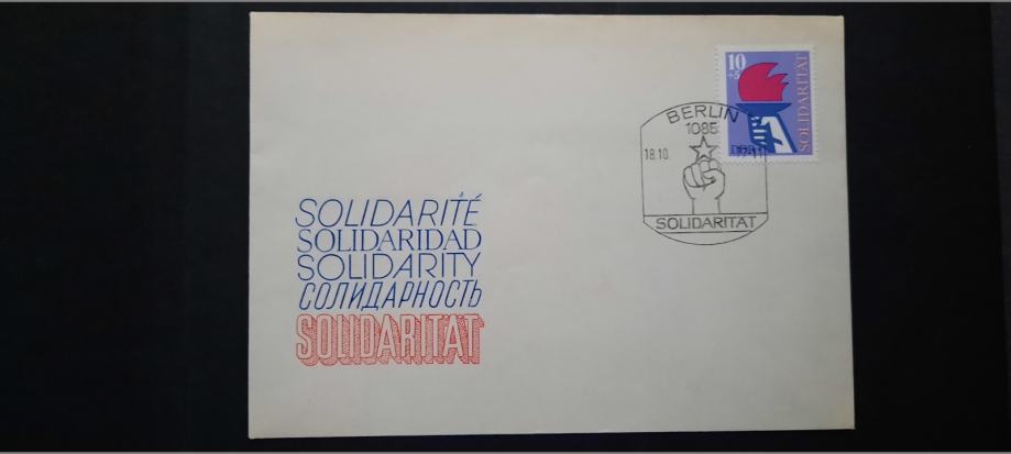 FDC - solidarnost - DDR 1977 - Mi 2263 (Rafl01)