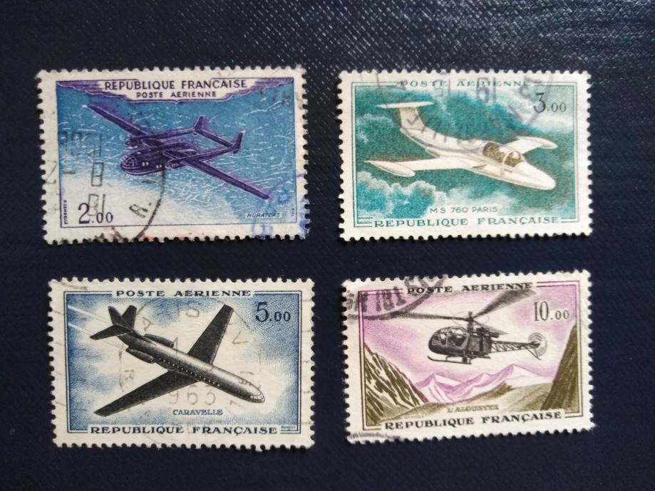 Francija 1960, celotna serija, letala, avioni