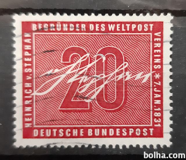 H. von Stephan - Nemčija 1956 - Mi 227 - žigosana znamka (Rafl01)