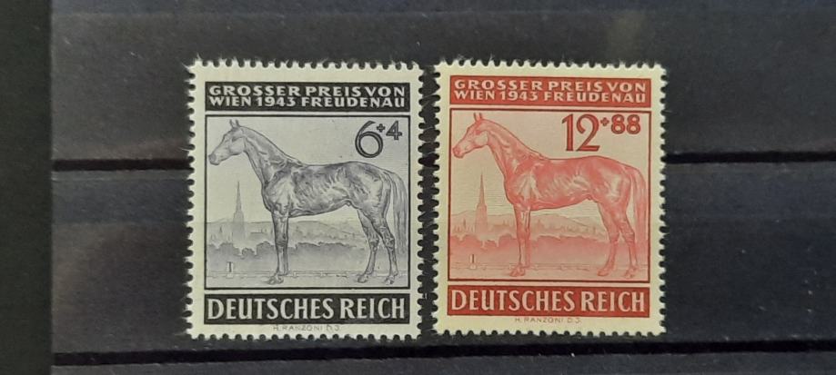 konjske dirke - Deutsches Reich 1943 - Mi 857/858 - čiste (Rafl01)