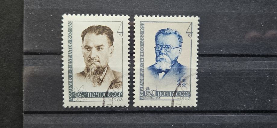 Kurtschatov & Pavlov - Rusija 1963 - Mi 2728/2729 - žigosane (Rafl01)