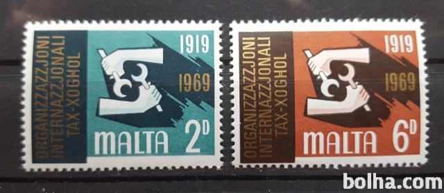 I.L.O. - Malta 1969 - Mi 387/388 - serija, čiste (Rafl01)