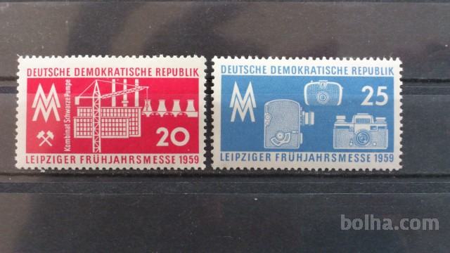 Leipzig, spomladanski sejem - DDR 1959 - Mi 678/679 - čiste (Rafl01)