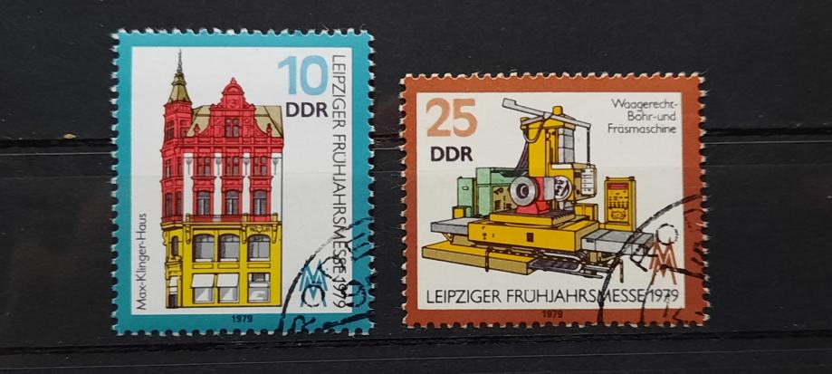 Leipzig, spomladanski sejem -DDR 1979 -Mi 2403/2404 -žigosane (Rafl01)