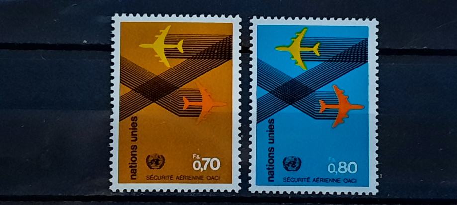 letalstvo - Združeni narodi Ženeva 1978 - Mi 76/77 - čiste (Rafl01)