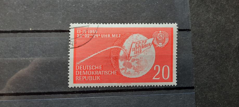 Lunik 2- DDR 1959 - Mi 721 - žigosana znamka (Rafl01)