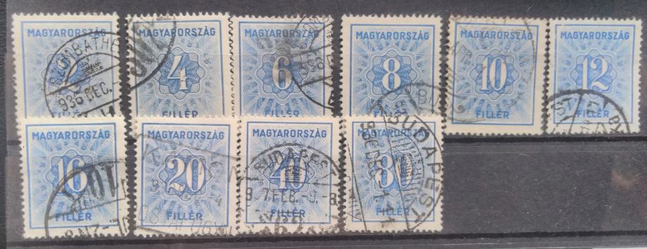 Madžarska 1934 celotna portovna serija