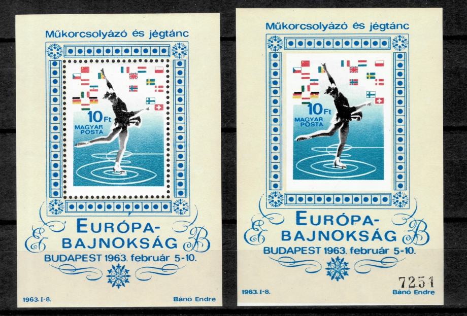 Madžarska 1963 ☀ Evropsko prvenstvo v umetnostnem drsanju brez falca
